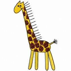 Giraffe Embroidery Design 7 Giraffe Embroidery Design 7